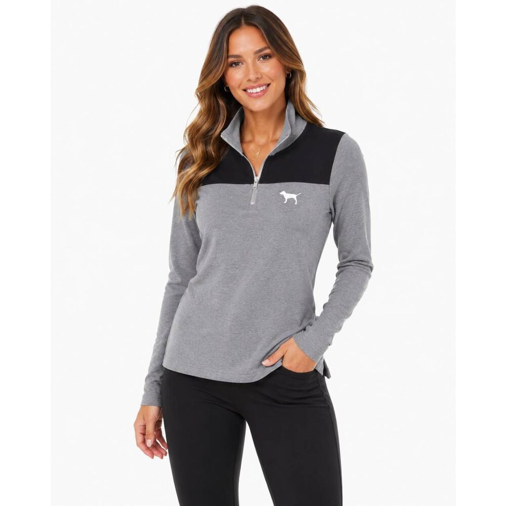 PINK Victoria’s Secret Gray 1/4 Zip Pullover M